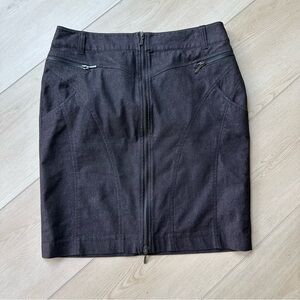 Zip up Jean pencil skirt